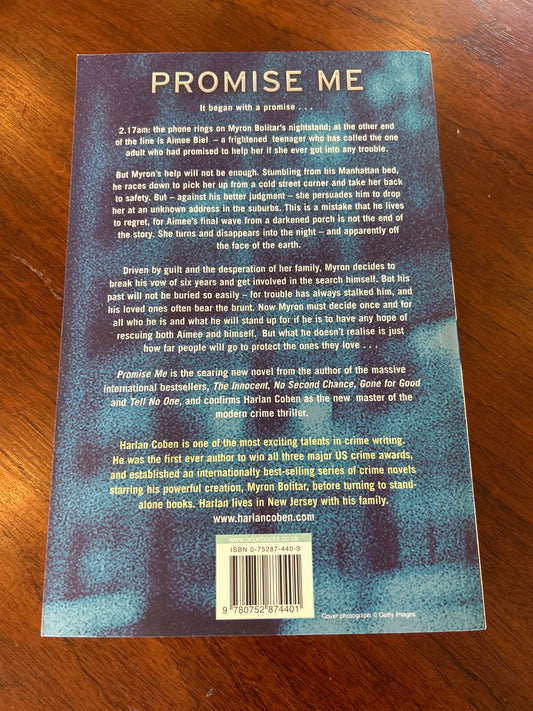 Promise me. Harlan Coben. 2006.