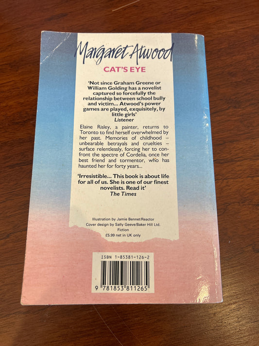 Cat’s eye. Margaret Atwood. 1992.