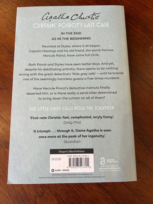 Curtain: Poirot’s last case. Agatha Christie. 2013.
