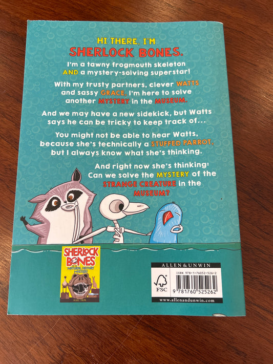 Sherlock Bones and the sea-creature feature. Renee Treml. 2020.