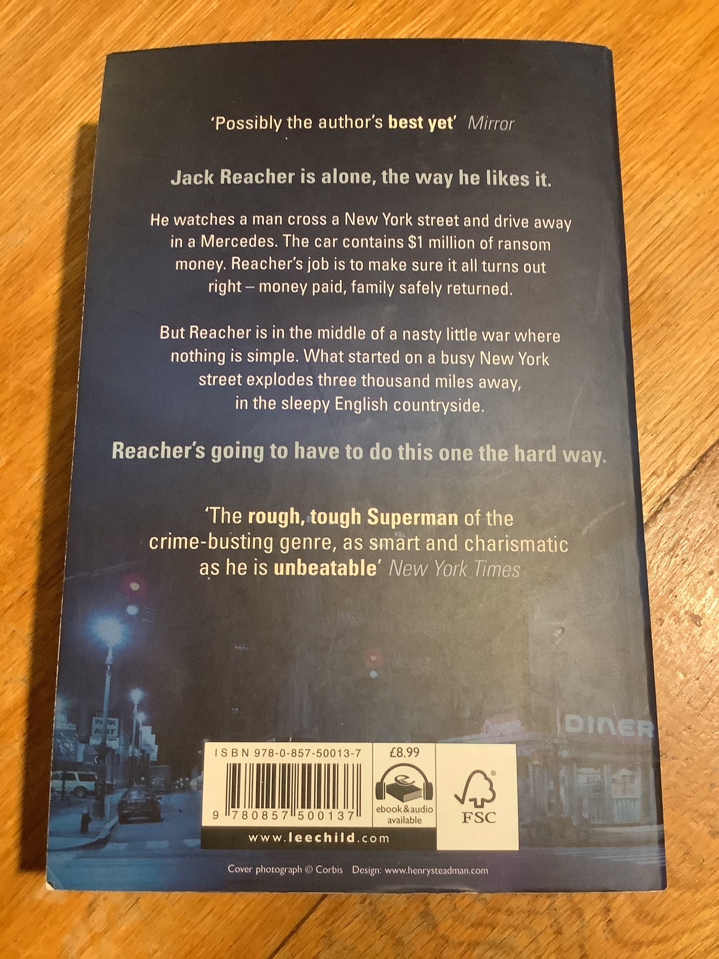 Hard way. Lee Child. 2006.