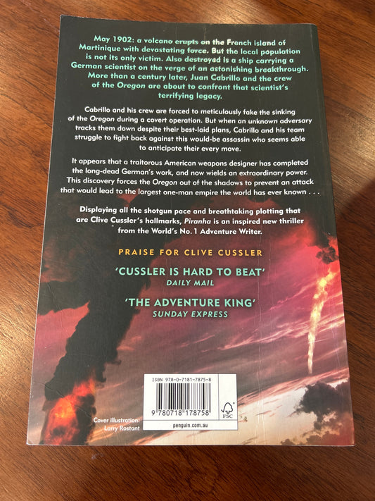 Piranha. Clive Cussler and Boyd Morrison. 2014.