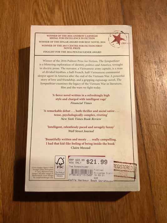 The Sympathizer. Viet Thanh Nguyen. 2016.