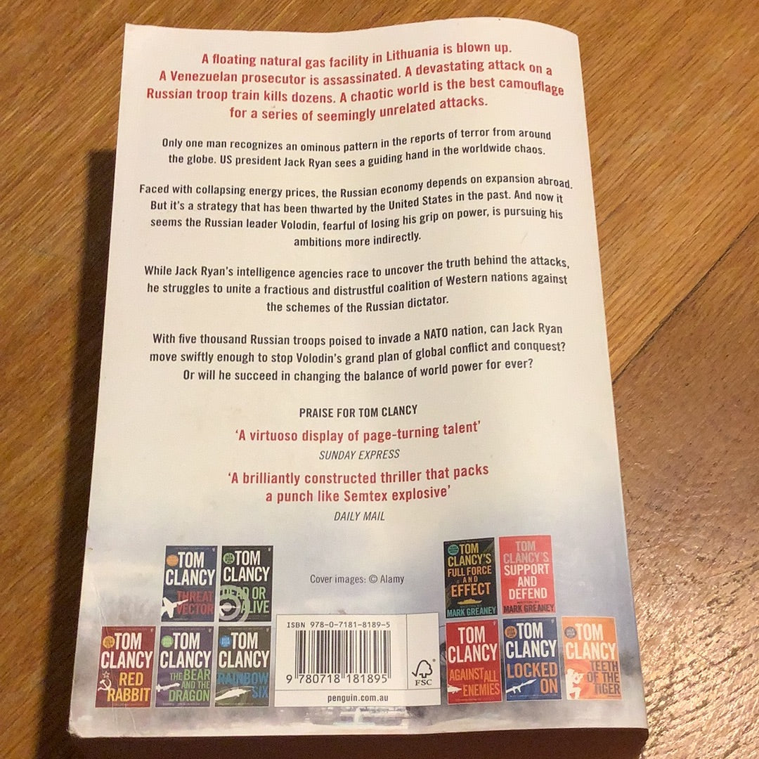 Tom Clancy’s commander in chief. Mark Greaney. 2015.