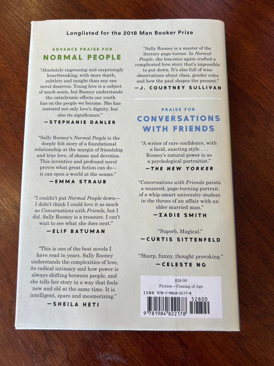 Normal people. Sally Rooney. 2019.