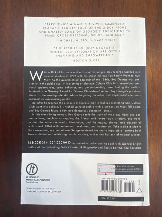 Take it like a man. Boy George with Spencer Bright. 2012.