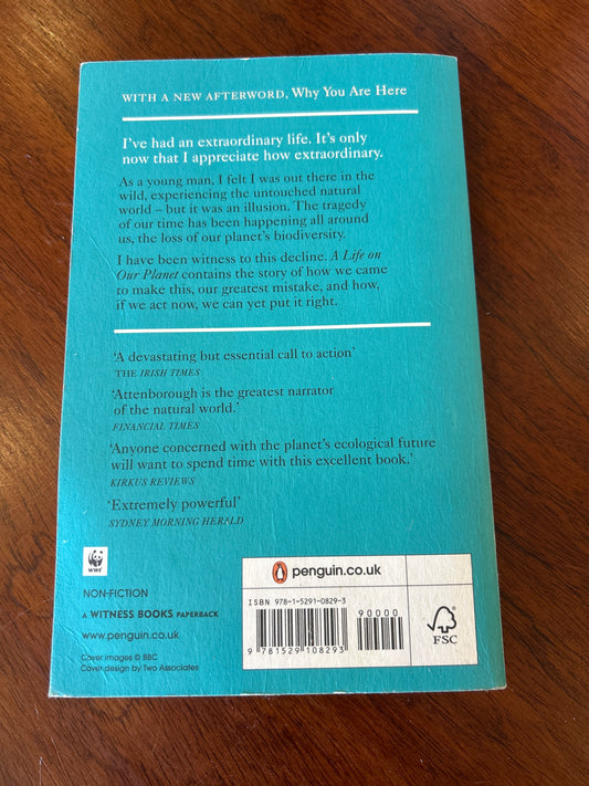 Life on our planet: my witness statement and a vision for the future. David Attenborough & Jonnie Hughes. 2022.