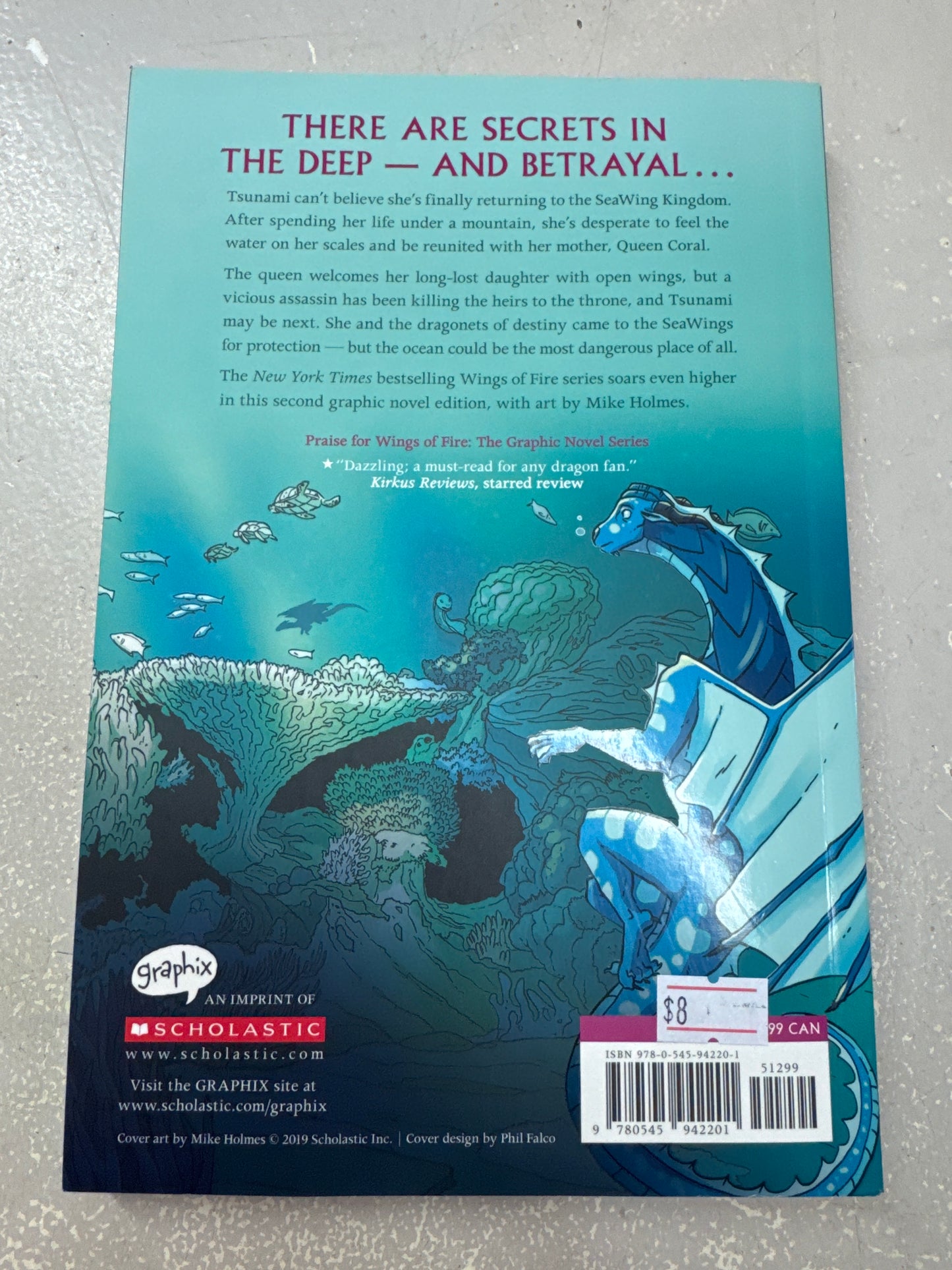 Wings of fire: the graphic novel: lost heir. Tui T. Sutherland. 2019.