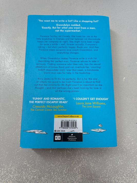 Wish list. Sophia Money-Coutts. 2020.