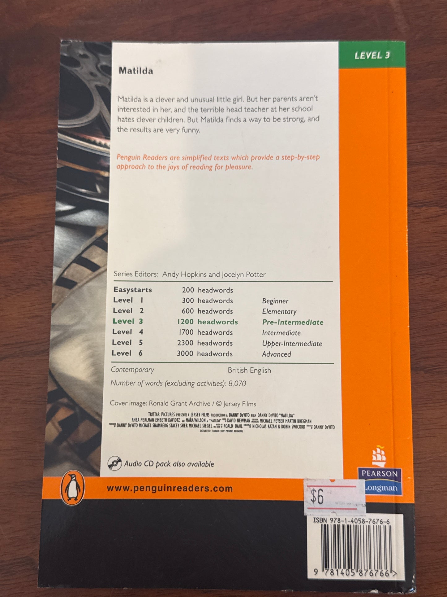 Matilda. Roald Dahl.