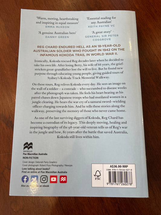Digger of Kokoda: the official biography of Reg Chard. Daniel Lane. 2022.