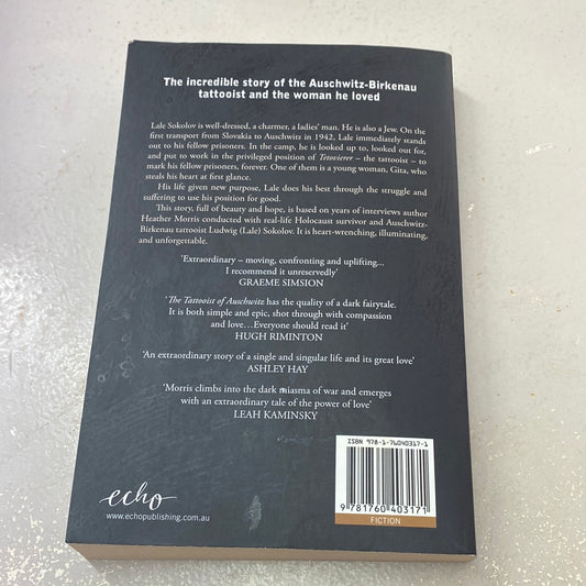 Tattooist of Auschwitz. Heather Morris. 2018.