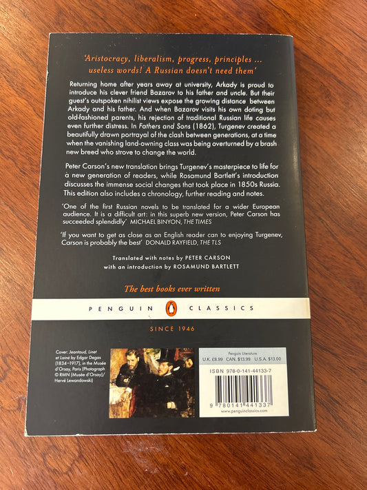 Fathers and sons. Ivan Turgenev. 2009.