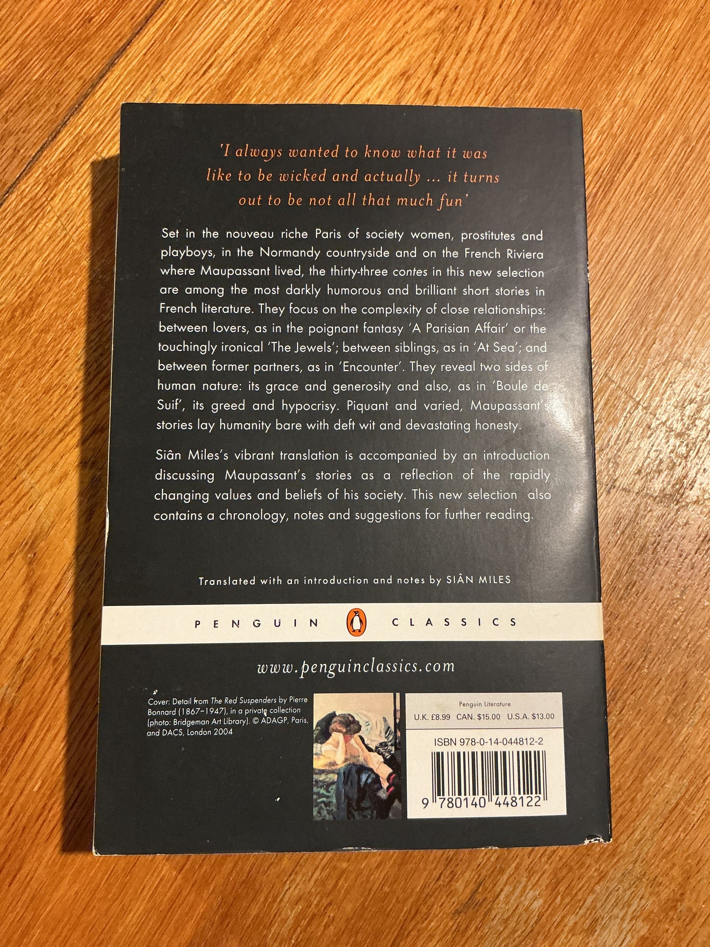 A Parisian affair and other stories. Guy De Maupassant. 2004.