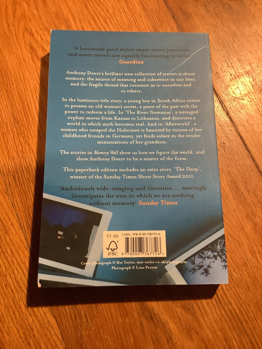 Memory wall. Anthony Doerr. 2012.