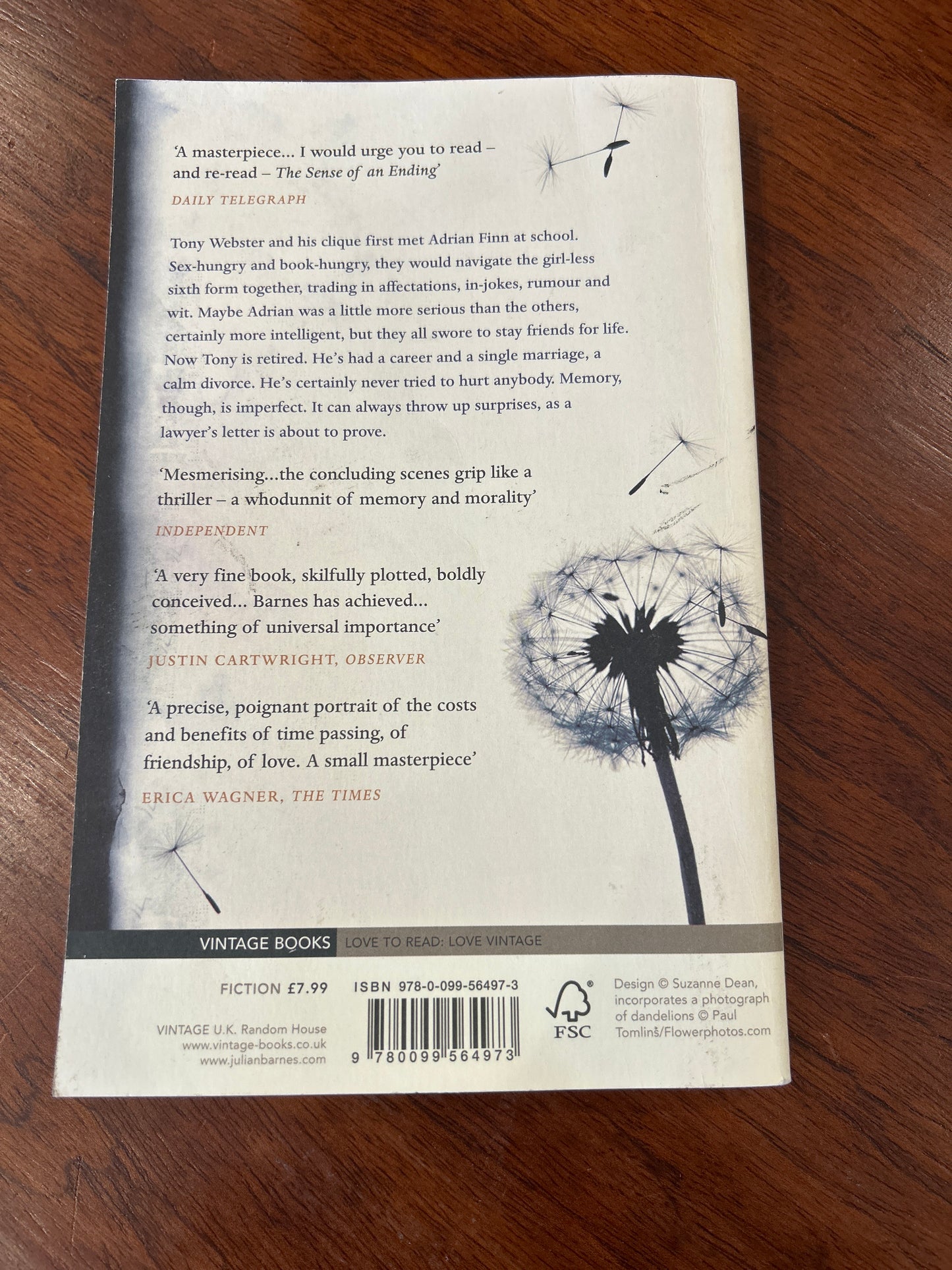 Sense of an ending. Julian Barnes. 2012.