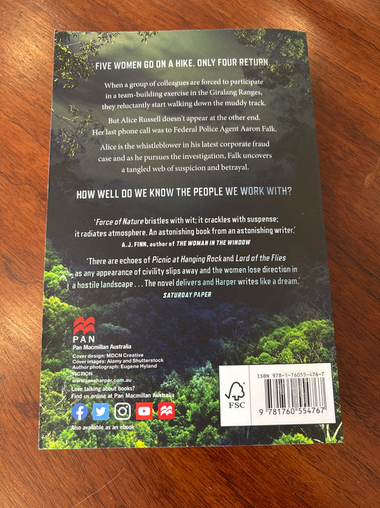 Force of nature. Jane Harper. 2017.