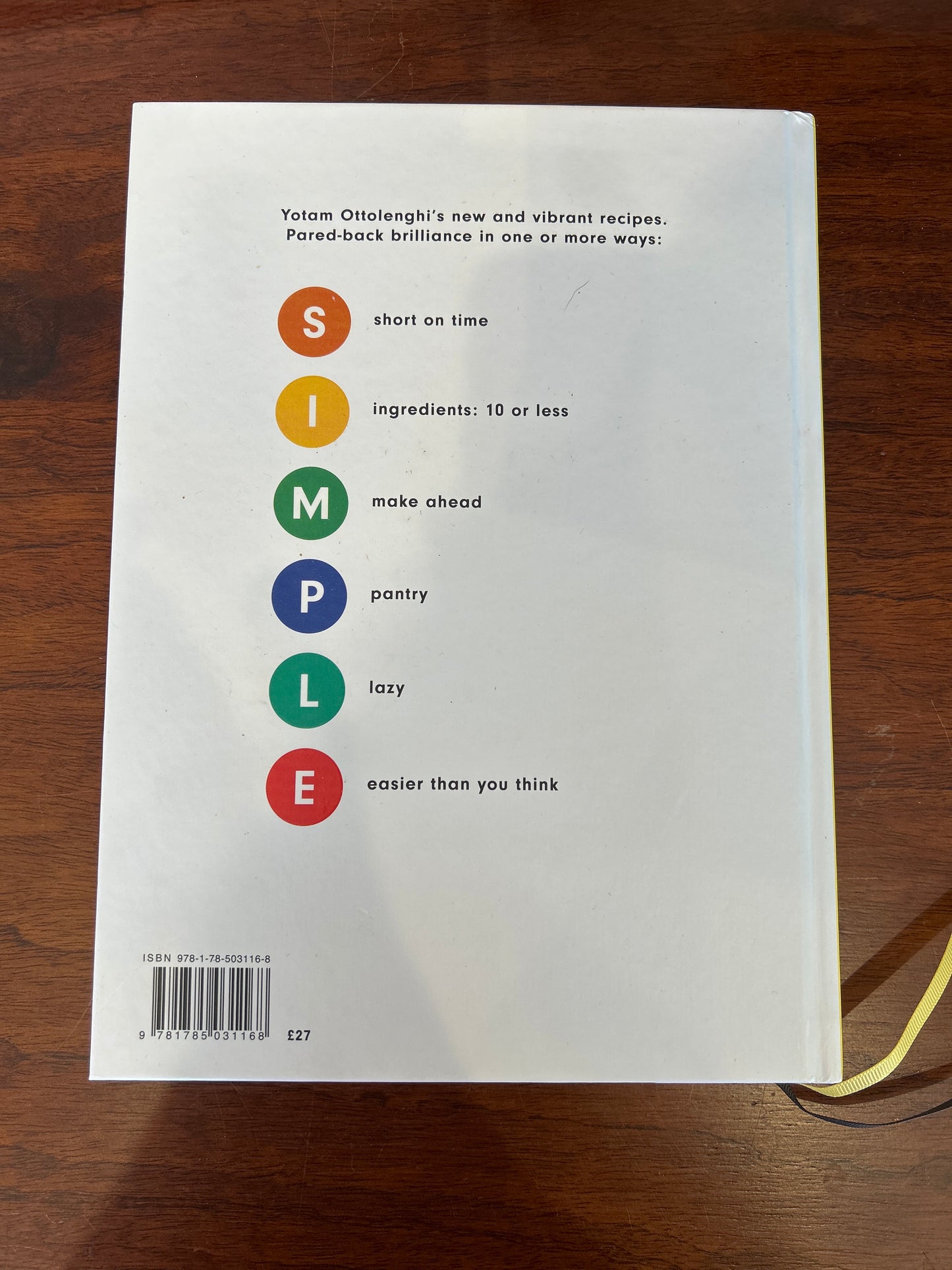 Simple. Yotam Ottolenghi. 2018.