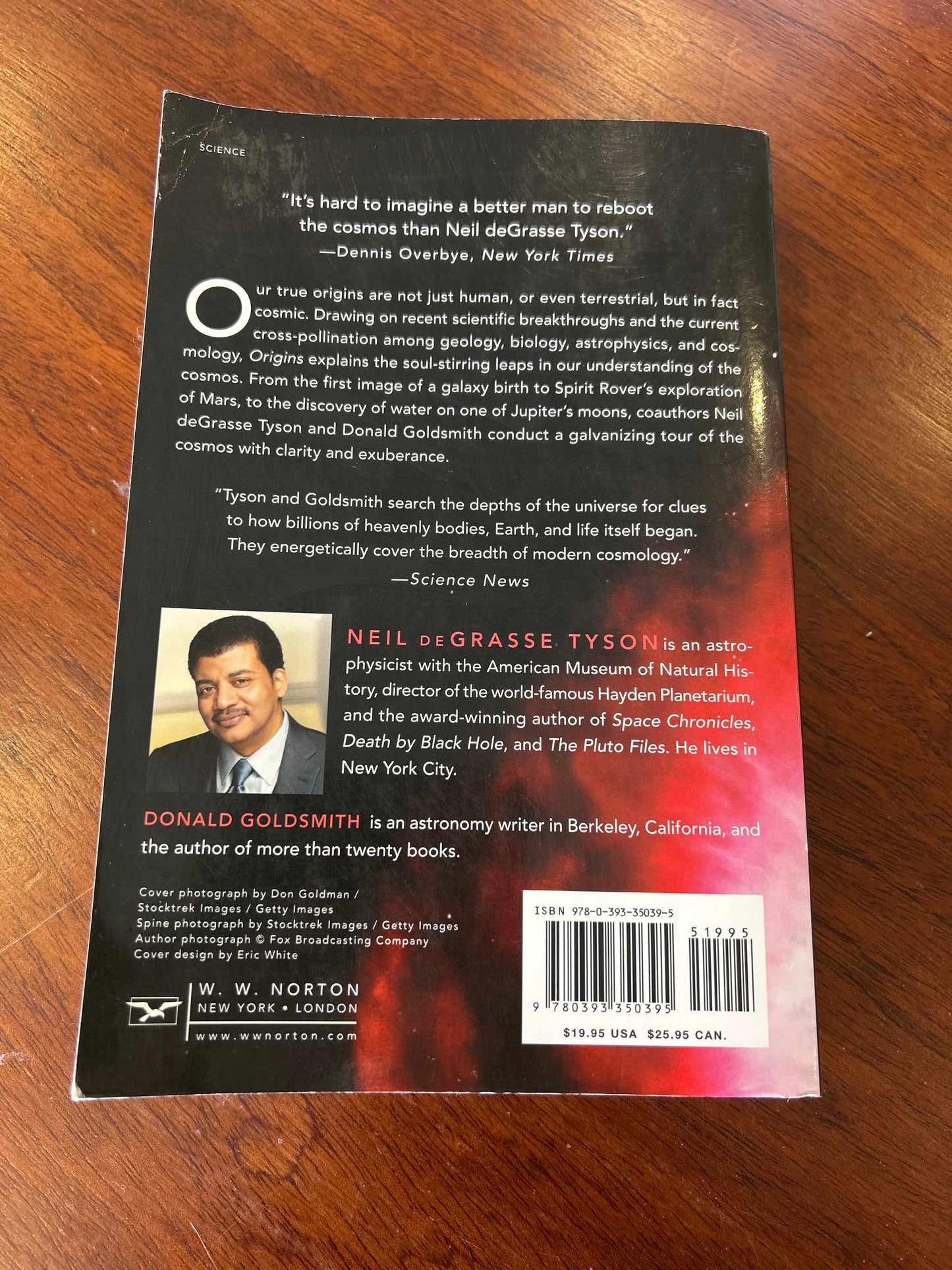 Origins: fourteen billion years of cosmic evolution. Neil Degrasse Tyson and Donald Goldsmith. 2014.