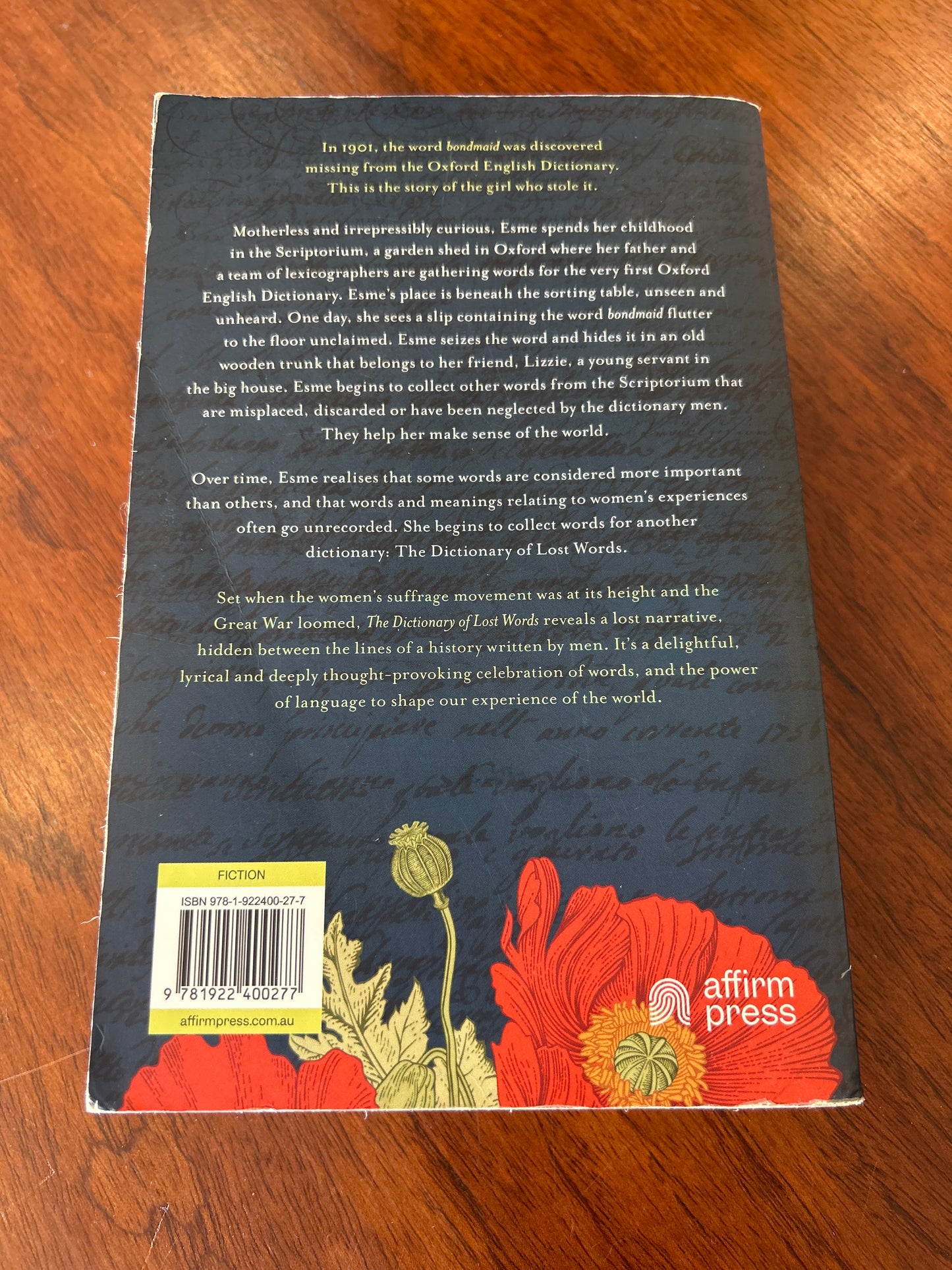 Dictionary of lost words. Pip Williams. 2020.