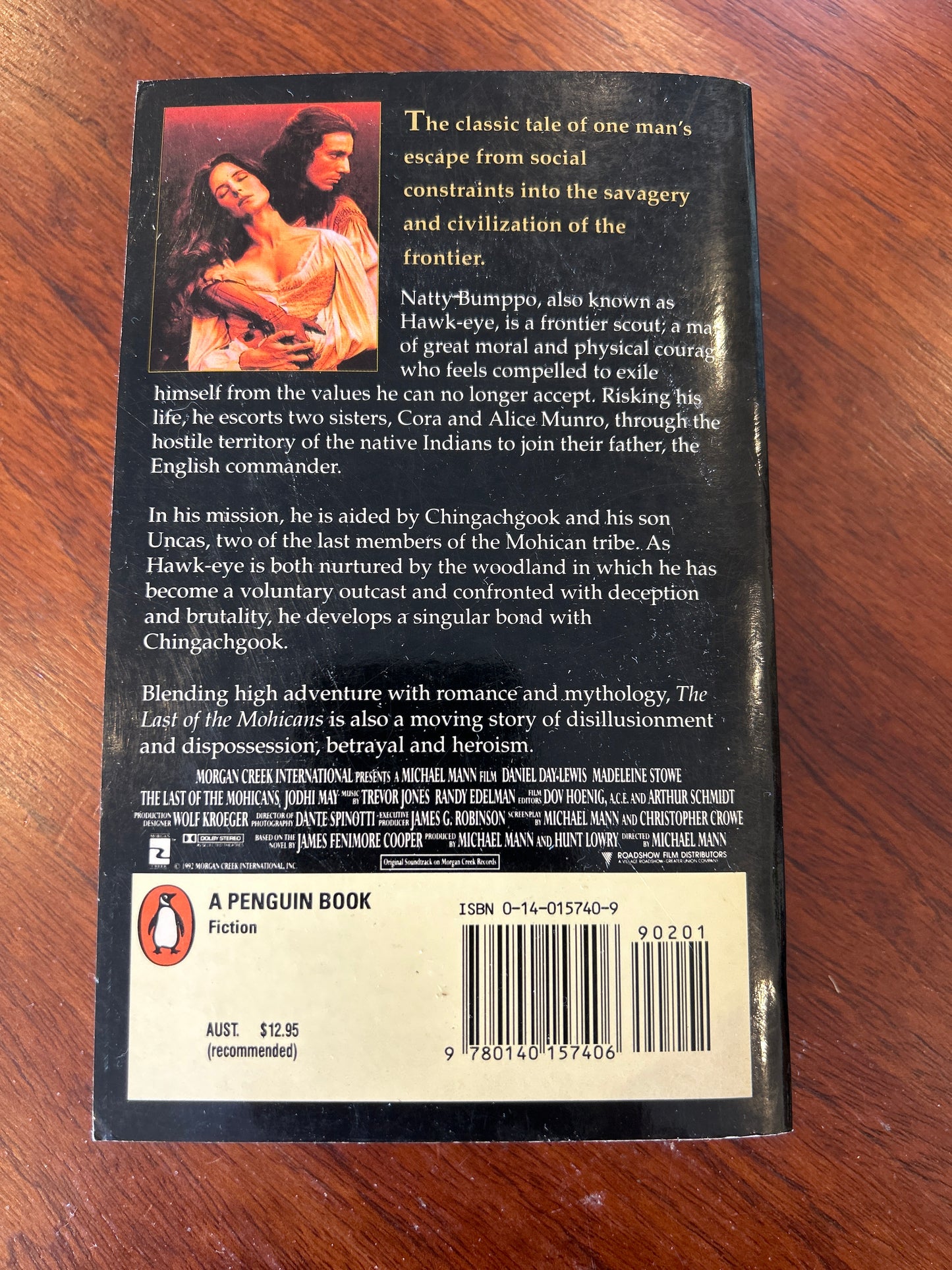 Last of the Mohicans. J. Fenimore Cooper. 1992.