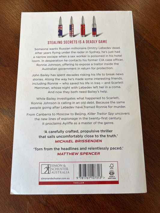 Killer, traitor, spy. Tim Ayliffe. 2023.