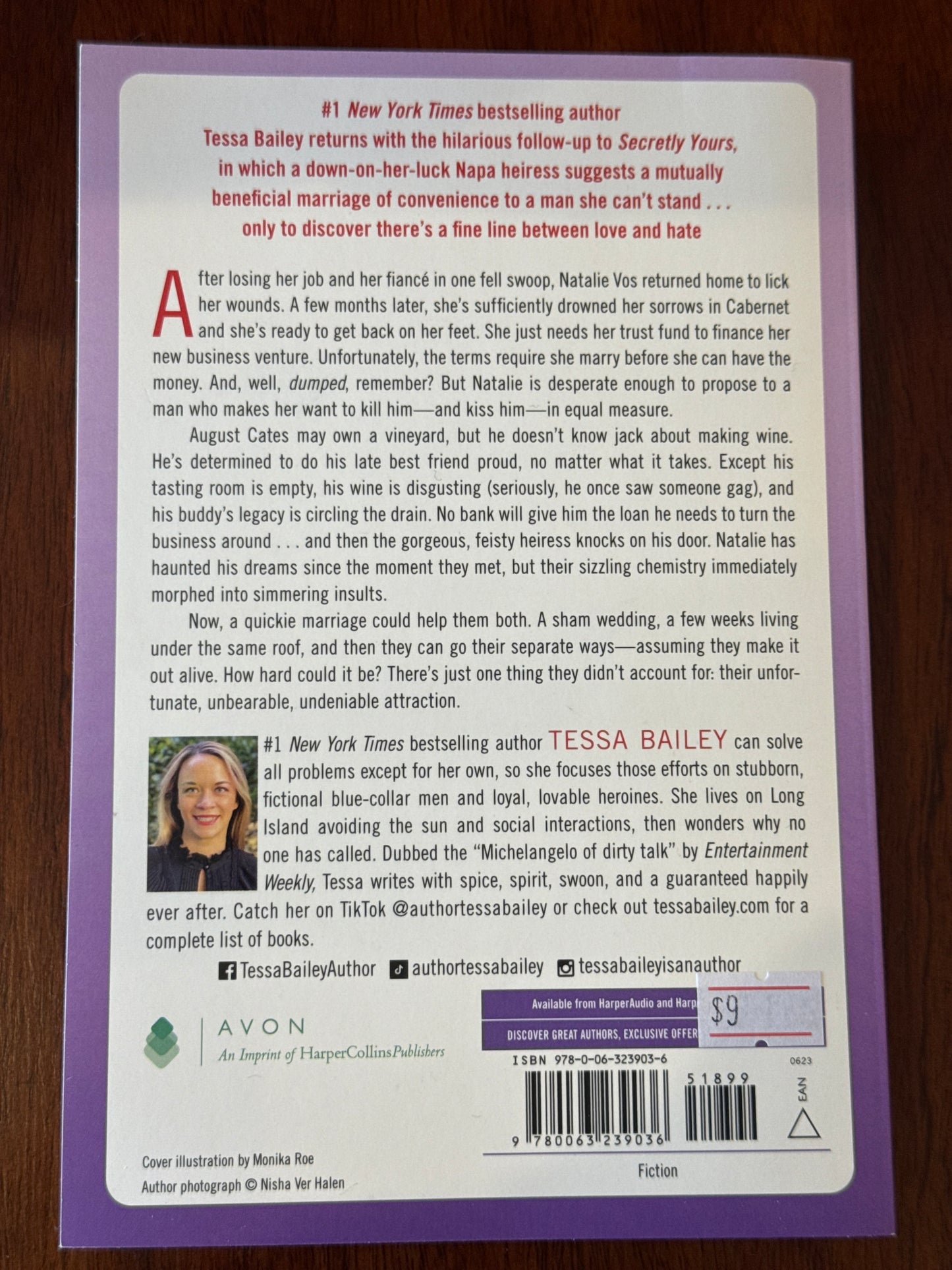 Unfortunately yours. Tessa Bailey. 2023.