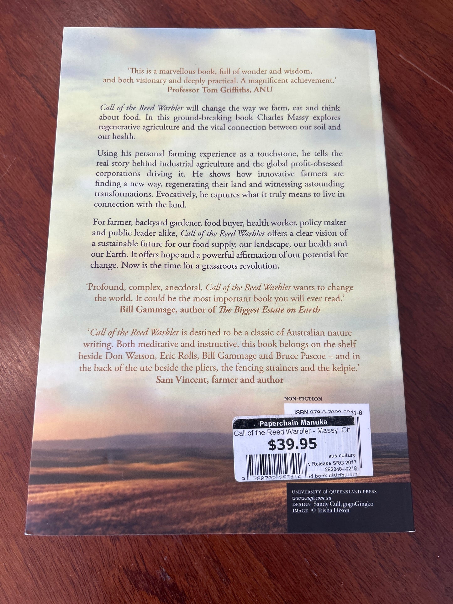 Call of the Reed Warbler: a new agriculture, a new earth. Charles Massy. 2017.