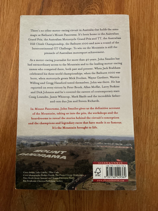 Mount Panorama: Bathurst: the stories behind the legend. John Smailes. 2019.