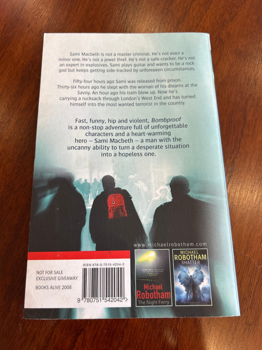 Bombproof. Michael Robotham. 2008.