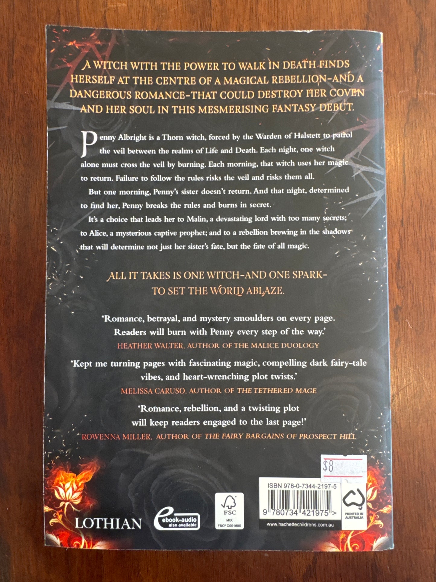 Tonight, I burn. Katharine J. Adams. 2023.