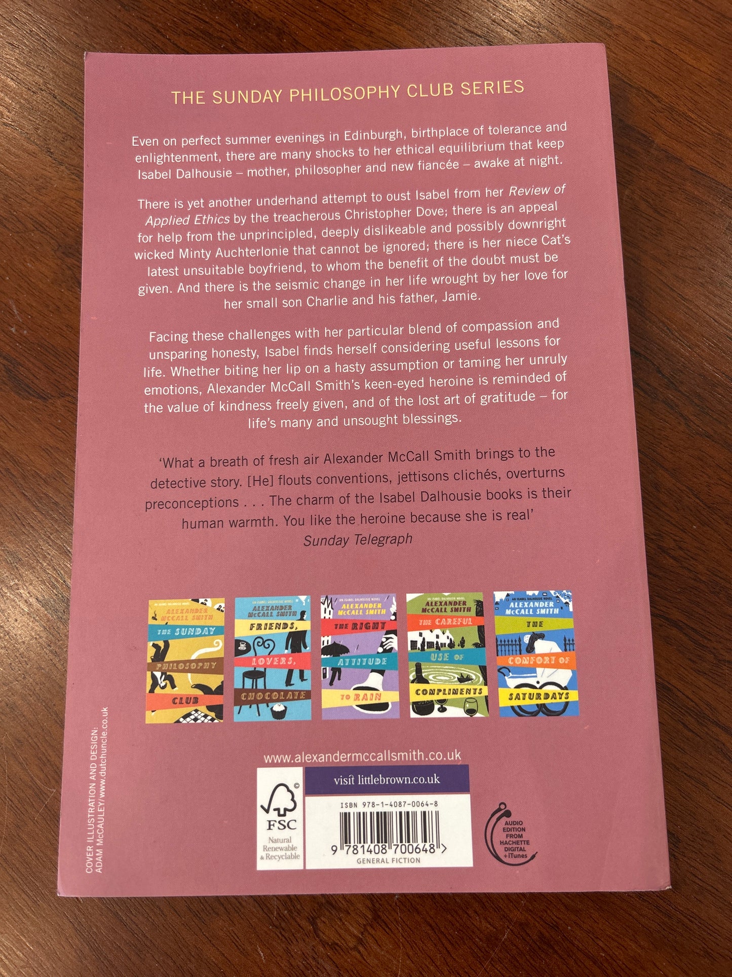 Lost art of gratitude. Alexander McCall-Smith. 2009.