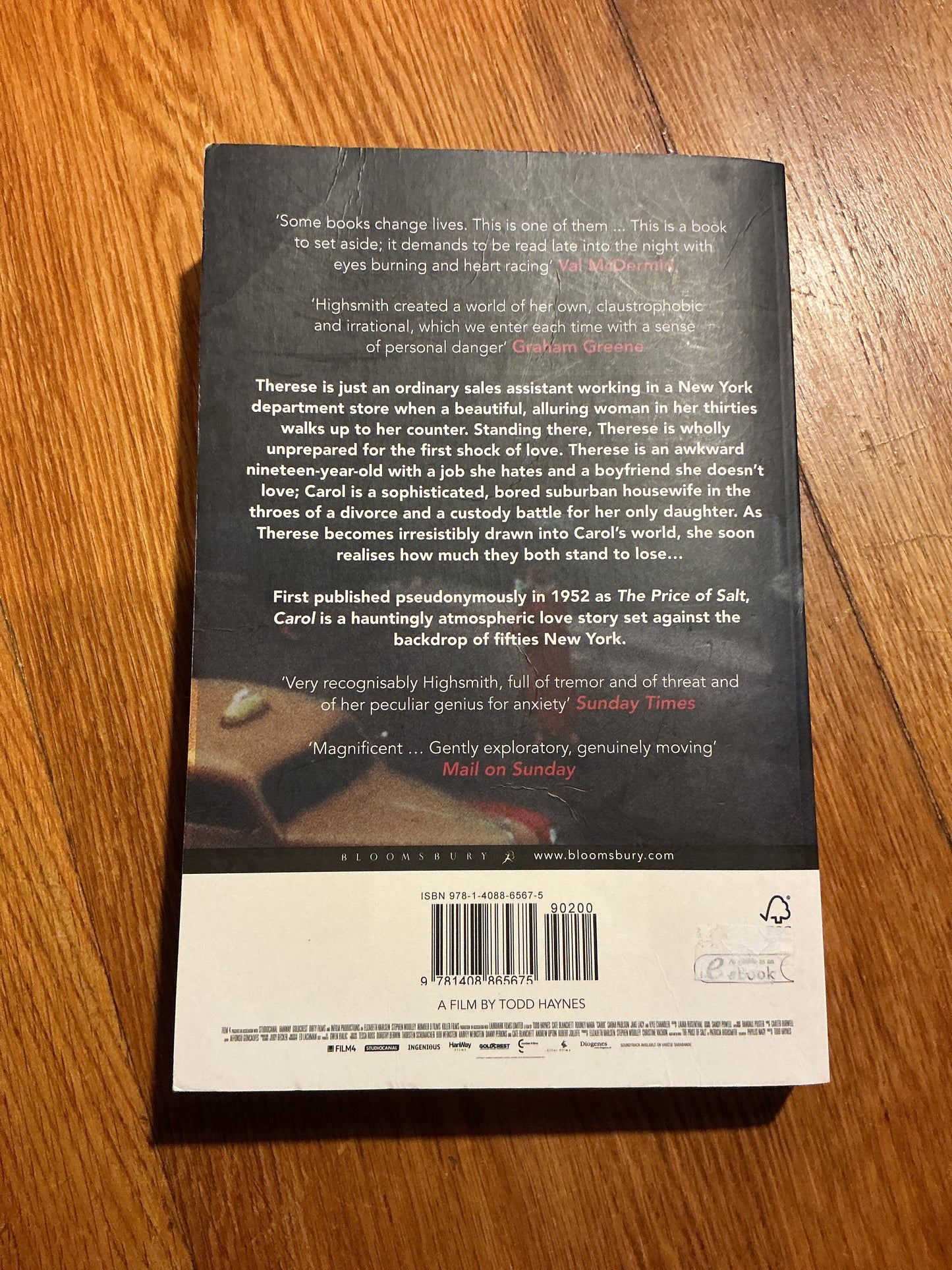 Carol. Patricia Highsmith. 2015.