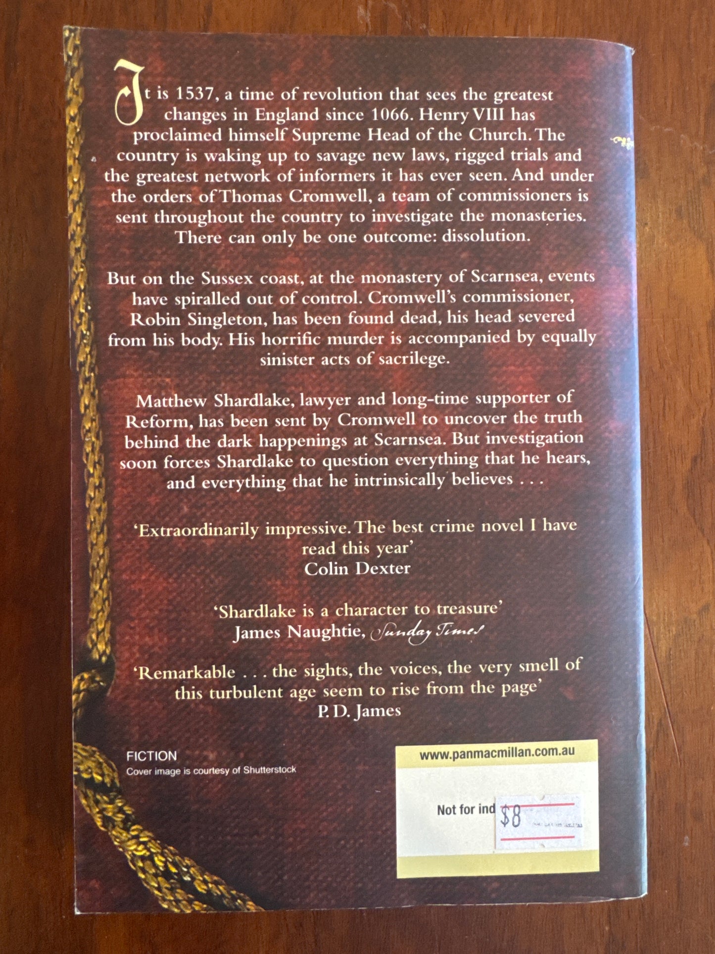 Dissolution. C. J. Sansom. 2007.