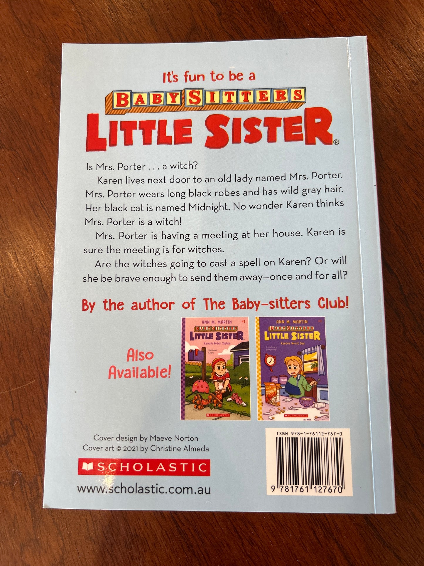 Baby-sitters little sister: Karen’s witch. Ann M. Martin. 2021.