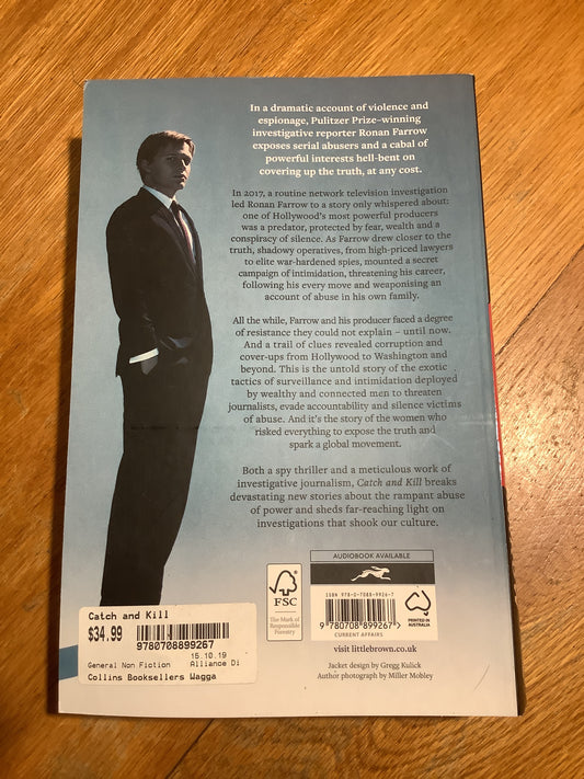 Catch and kill: lies, spies and a conspiracy to protect predators. Roman Farrow. 2019.