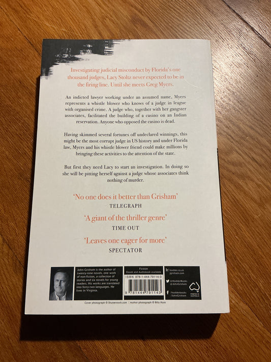 The Whistler. John Grisham. 2016.
