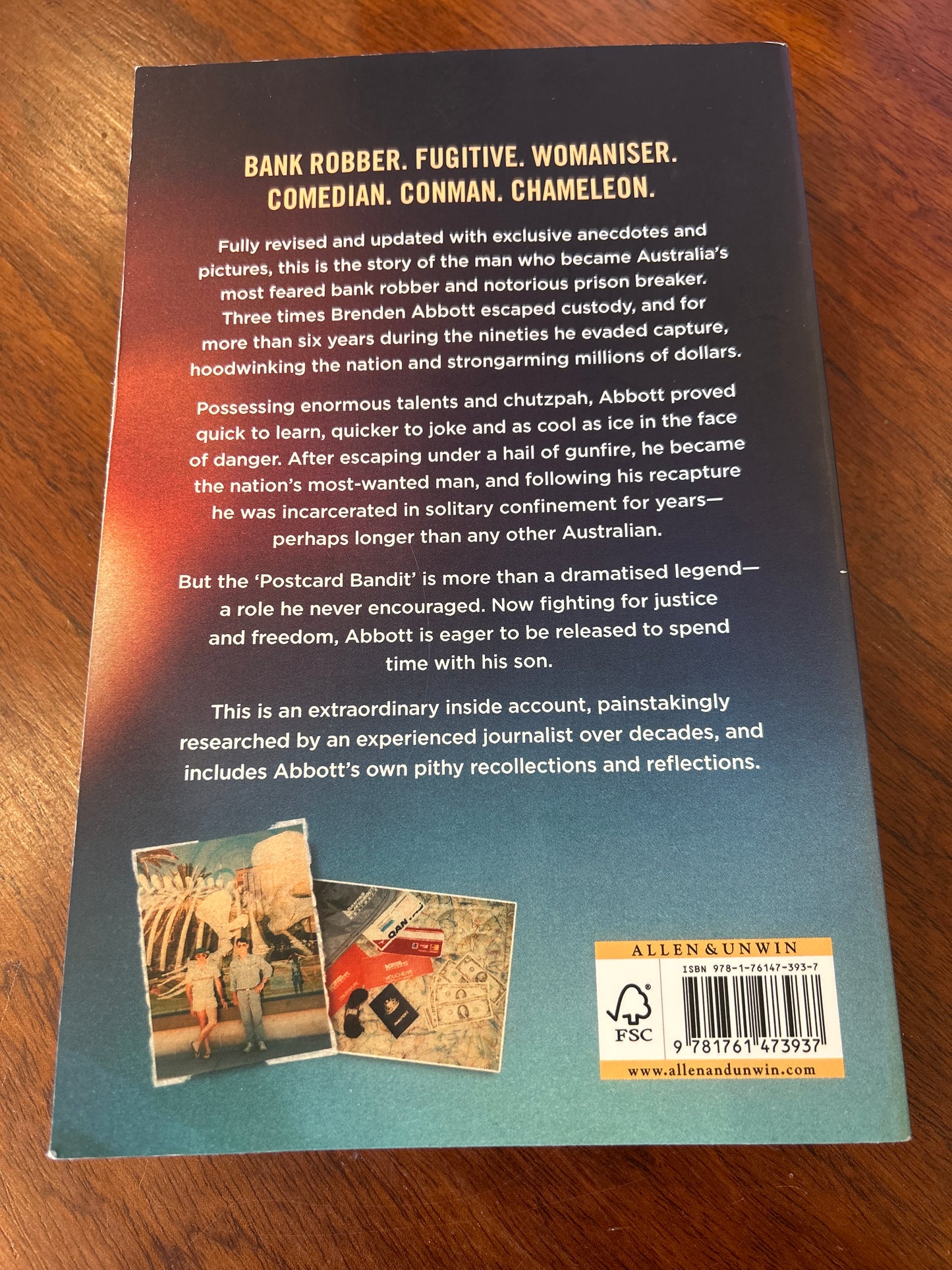 Postcard bandit: the incredible true story of Australian outlaw Brenden Abbott. Derek Pedley. 2026.