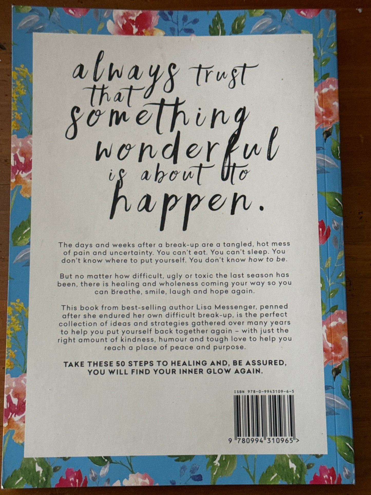 Break-ups and breakthroughs. Lisa Messenger. 2016.