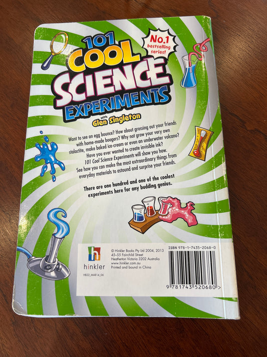 101 cool science experiments. Glen Singleton. 2013.