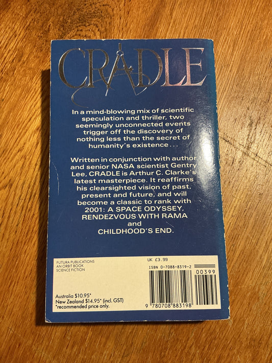 Cradle. Arthur C. Clarke and Gentry Lee. 1990.