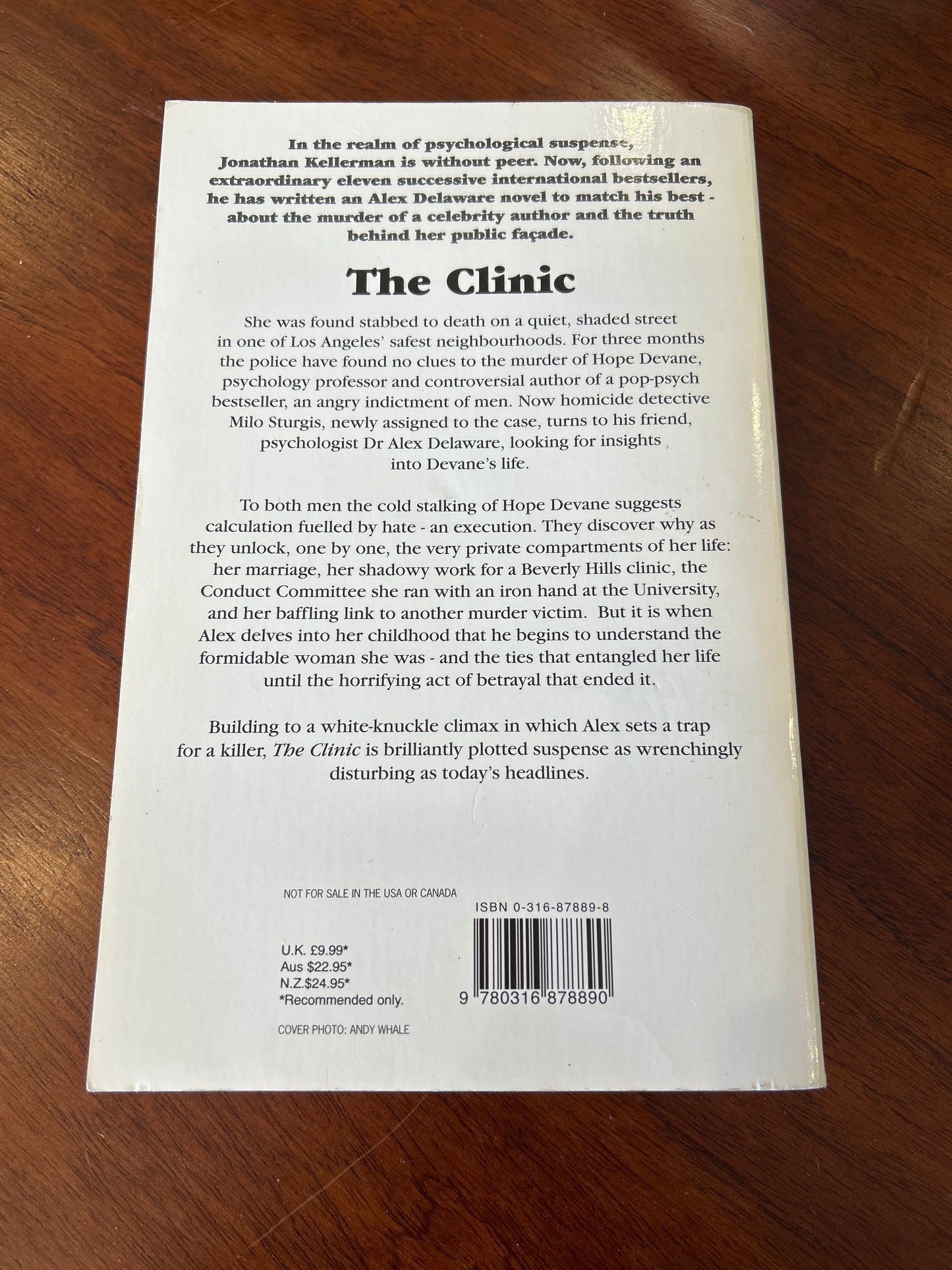 Clinic. Jonathan Kellerman. 1996.