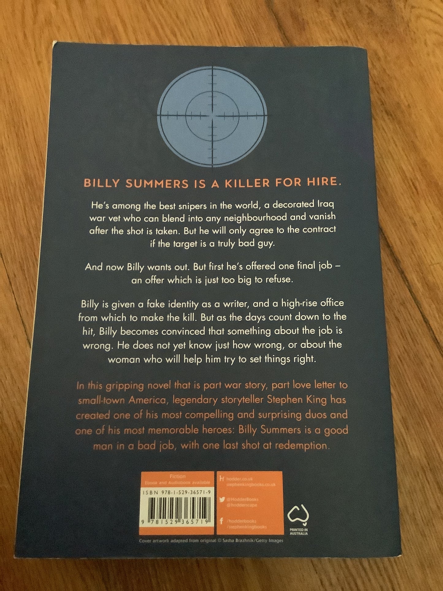 Billy Summers. Stephen King. 2021.
