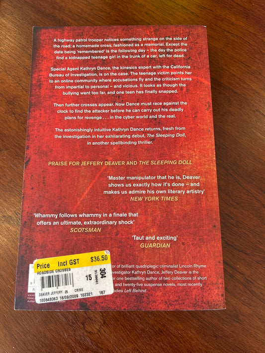 Roadside crosses. Jeffery Deaver. 2009.