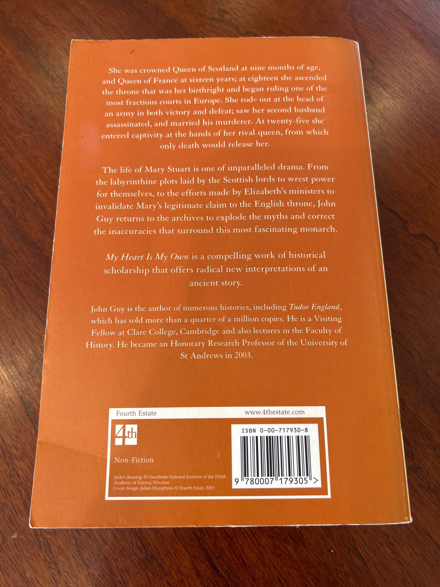 My heart is my own: the life of Mary Queen of Scots. John Guy. 2004.