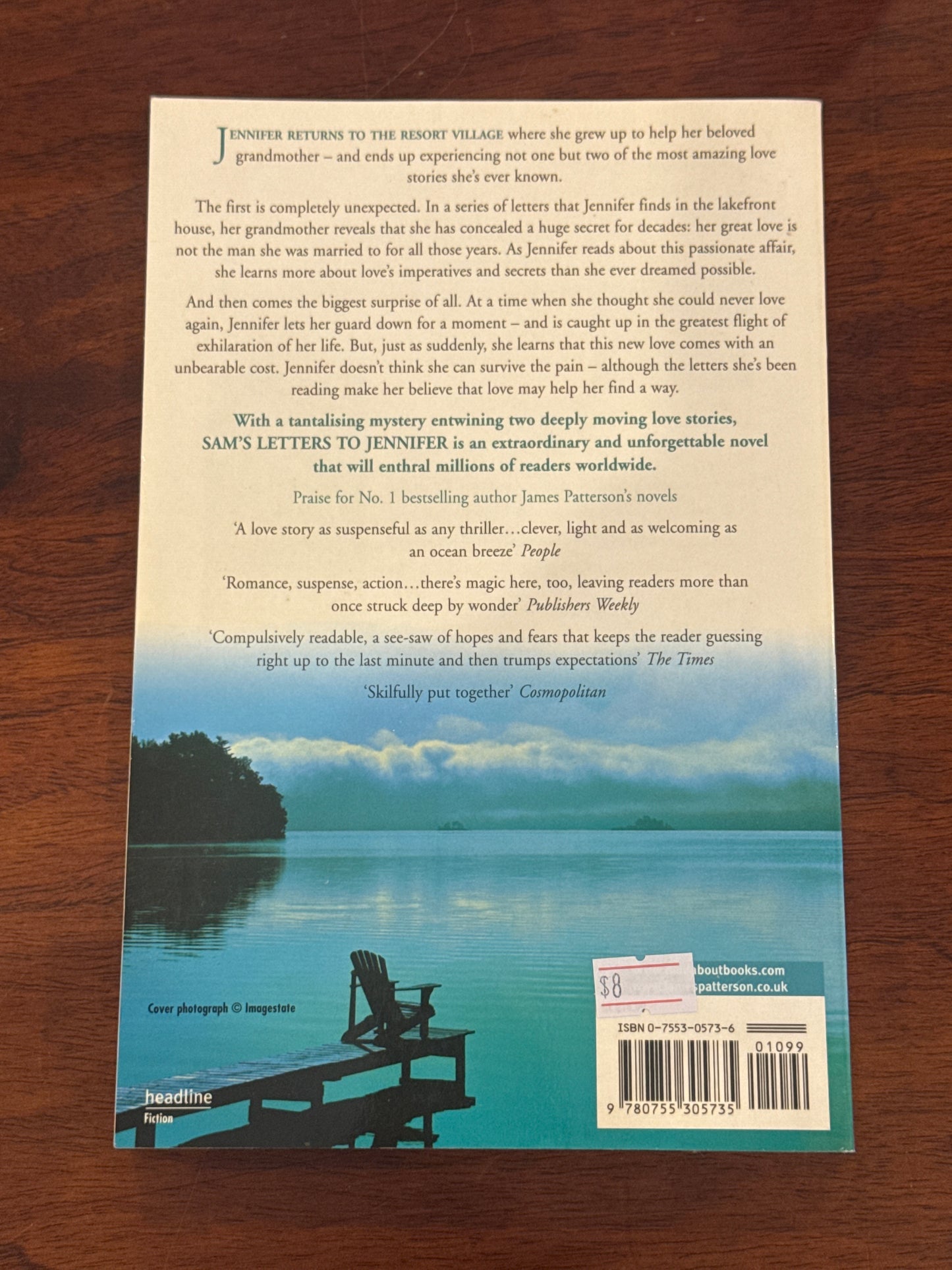 Sam’s letters to Jennifer. James Patterson.