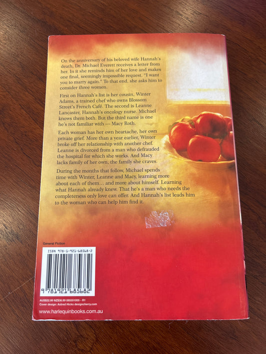 Hannah’s list. Debbie Macomber. 2010.