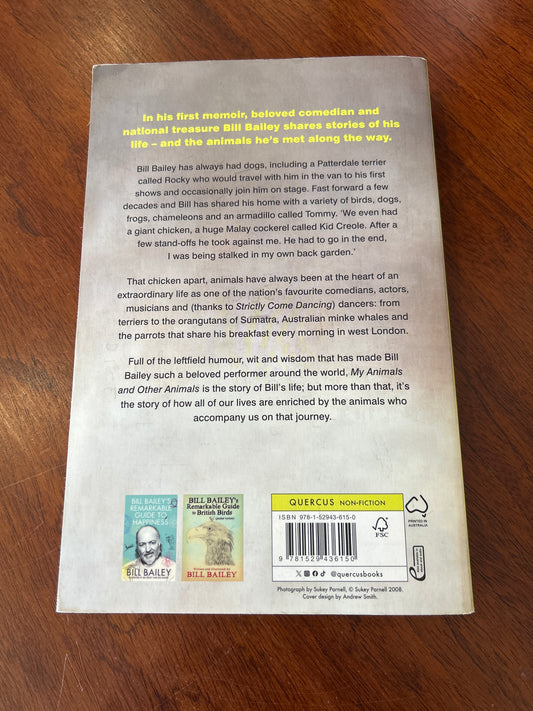 My animals and other animals: a memoir of sorts. Bill Bailey. 2024.