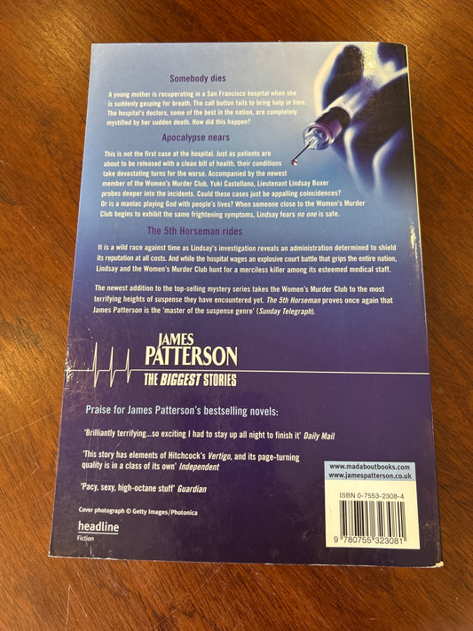 5th horseman. James Patterson & Maxine Paetro. 2006.