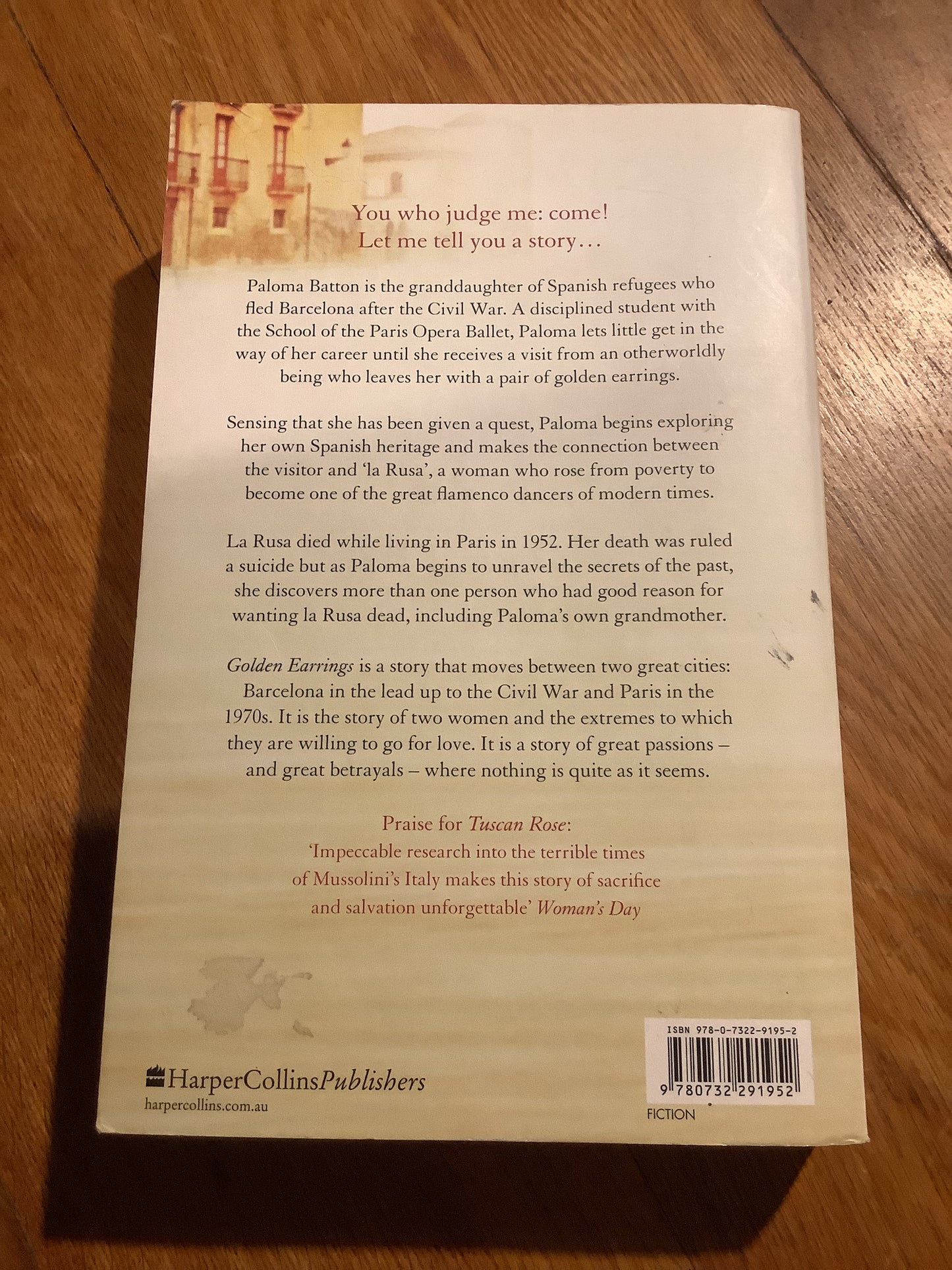 Golden earrings. Belinda Alexandra. 2011.